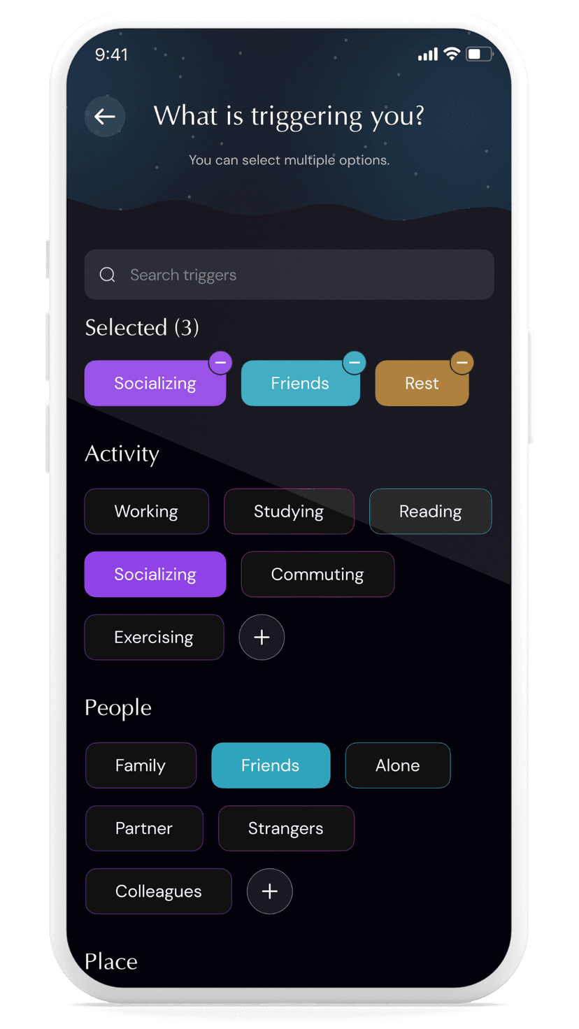 App Screenshot 2: Home screen of the Intent app displaying user dashboard.
